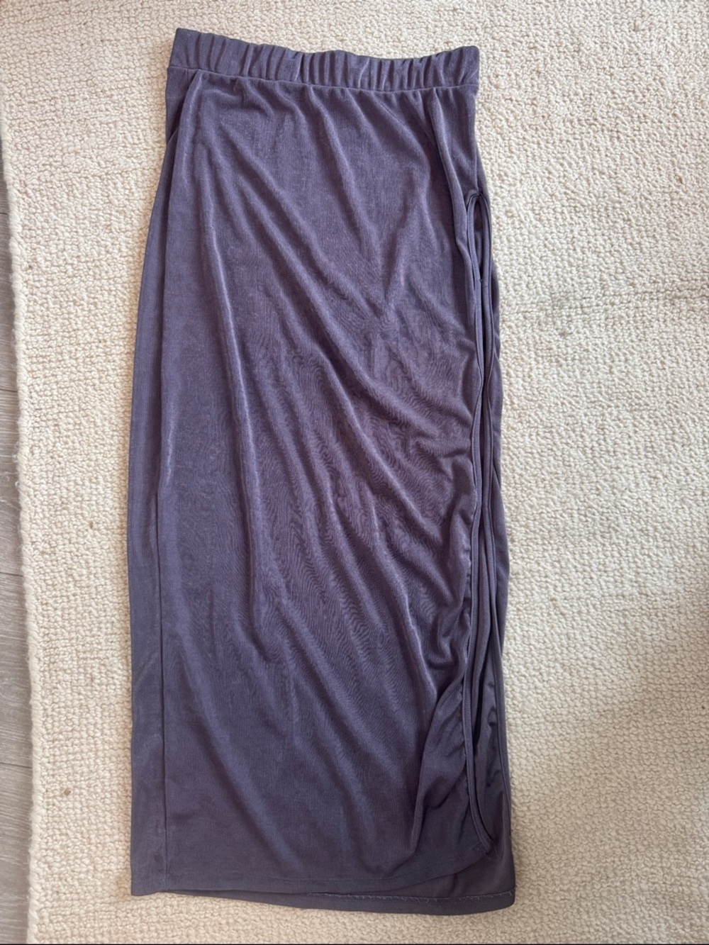 Sans Souci Dusty Lavender Maxi Skirt with Side Tie